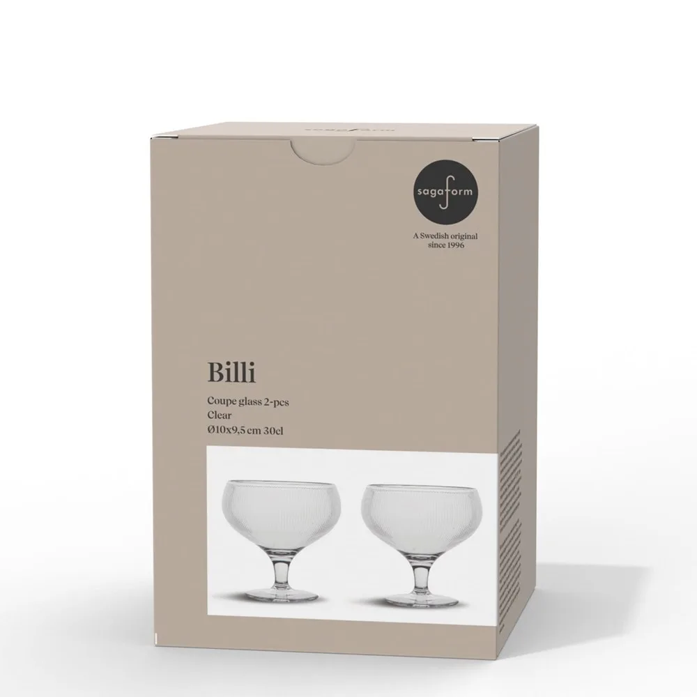 Billi coupe glas set van 2 productfoto 2 - Hidalgo Billi coupe glas set van 2 — productfoto 2