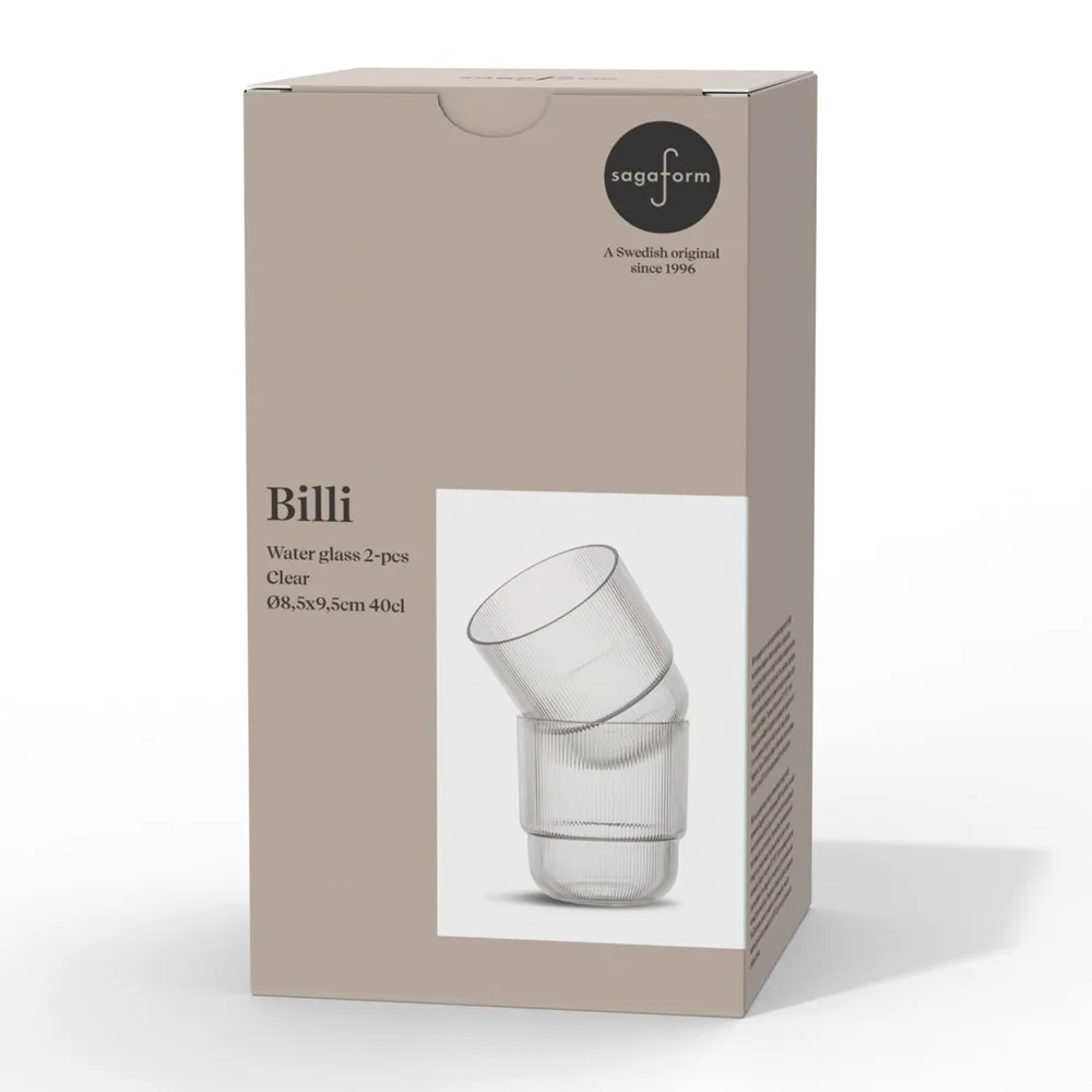 Billi waterglas set van 2 productfoto 2 - Hidalgo-werbeartikel Billi waterglas set van 2 — productfoto 2