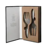 Byon Insalata salade serveer set, zilver