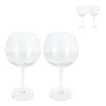Byon Opacity set van 2 wijnglazen met stijlvol glaspatroon 470ml - Hidalgo Byon Opacity set van 2 wijnglazen met stijlvol glaspatroon 470ml