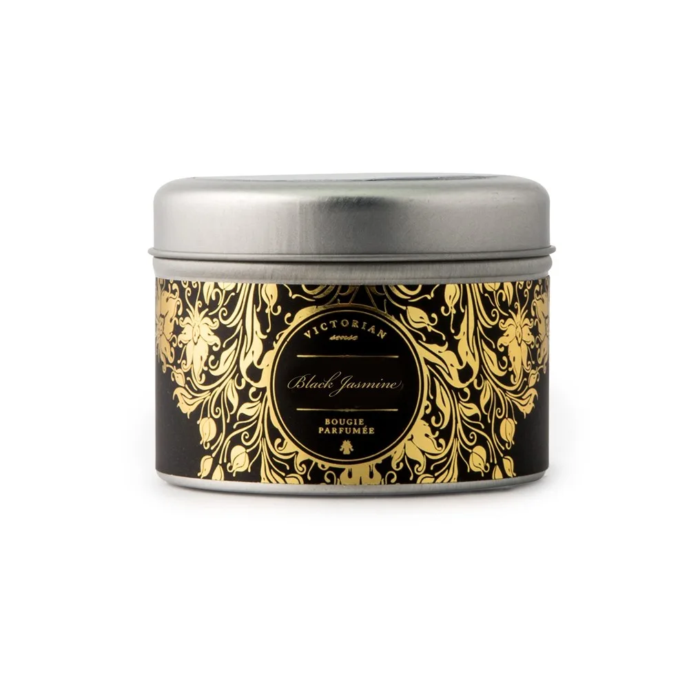 Victorian Sense Tinbox Black Jasmine geurkaars