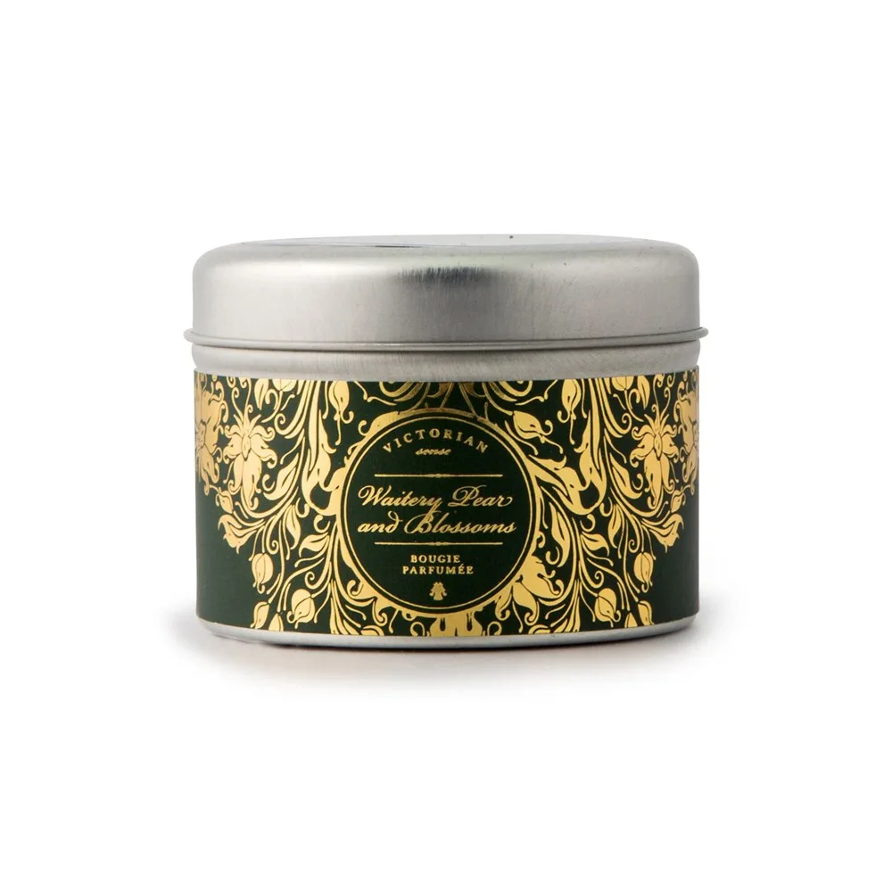 Victorian Sense Tinbox Waitery Pear & Blossoms geurkaars