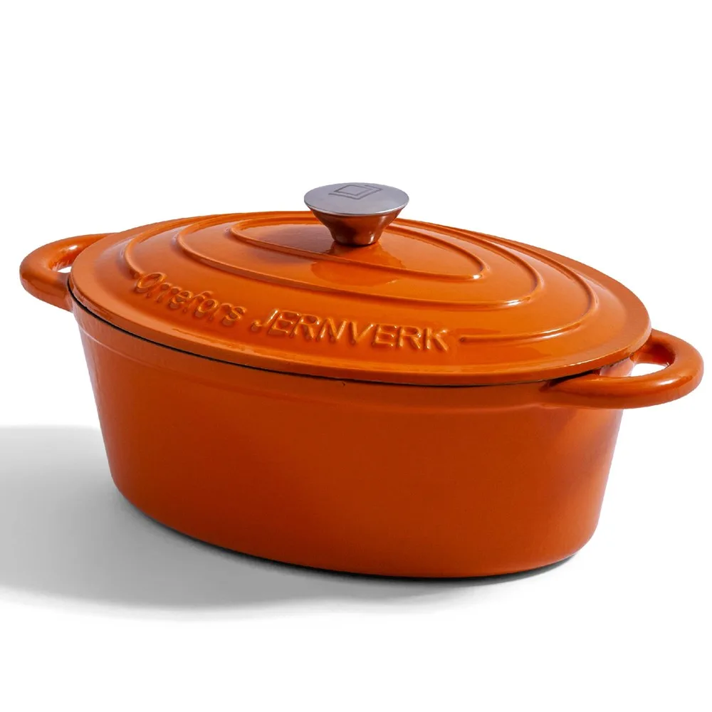Orrefors Jernverk Ovale geëmailleerde braadpan 35L productfoto 4 - Hidalgo Orrefors Jernverk Ovale geëmailleerde braadpan 3.5L — productfoto 4