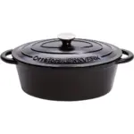 Orrefors Jernverk Ovale geëmailleerde braadpan 35L zwart - Hidalgo Orrefors Jernverk Ovale geëmailleerde braadpan 3.5L, zwart