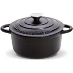 Orrefors Jernverk grote geëmailleerde braadpan 5L, zwart