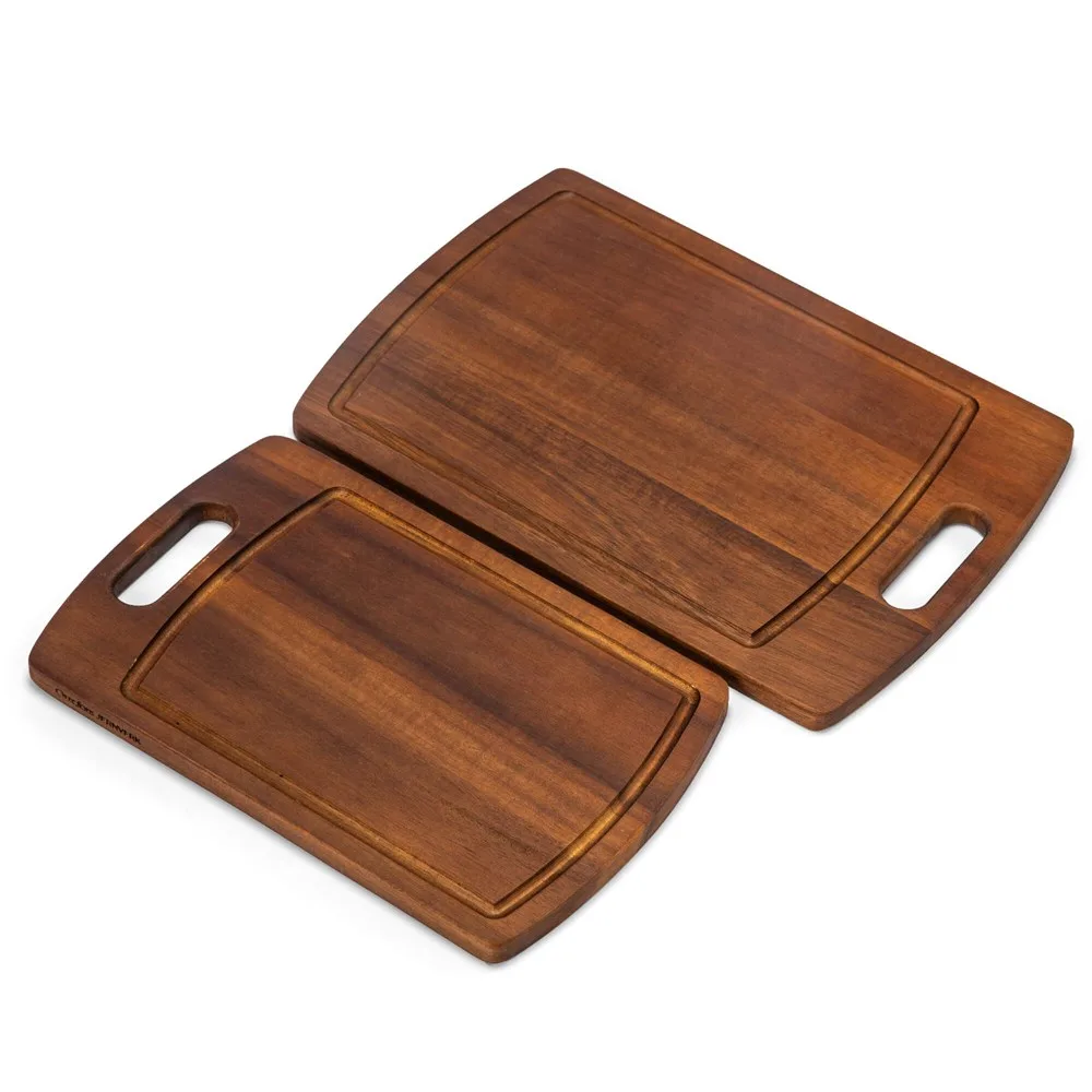Orrefors Jernverk 2-pack Acacia houten snijplanken productfoto 3 - Hidalgo-werbeartikel Orrefors Jernverk 2-pack Acacia houten snijplanken — productfoto 3