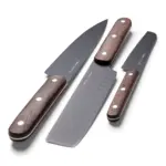 Orrefors Jernverk messenset van hout set van 3, hout