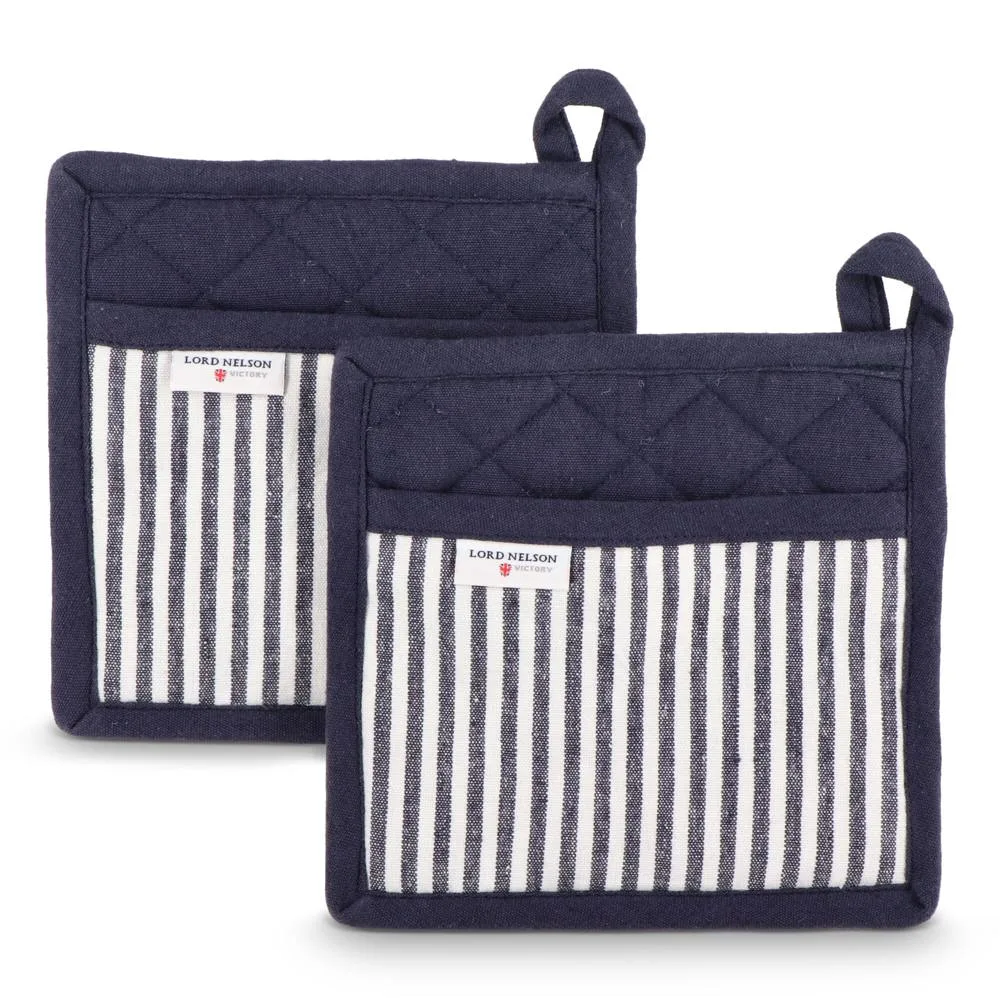 Lord Nelson Victory ovenwanten set 2 stuks donkerblauw wit - Hidalgo Lord Nelson Victory ovenwanten set 2 stuks, donkerblauw / wit