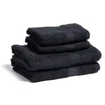 Lord Nelson Fairtrade handdoek 70x130cm set van 3, zwart