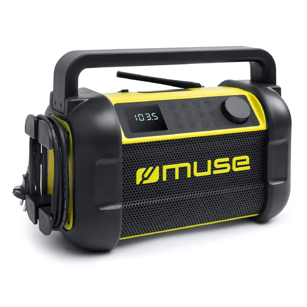 M-928 | Muse bouwradio met Bluetooth 20W met FM-radio productfoto 3 - Hidalgo M-928 | Muse bouwradio met Bluetooth 20W met FM-radio — productfoto 3