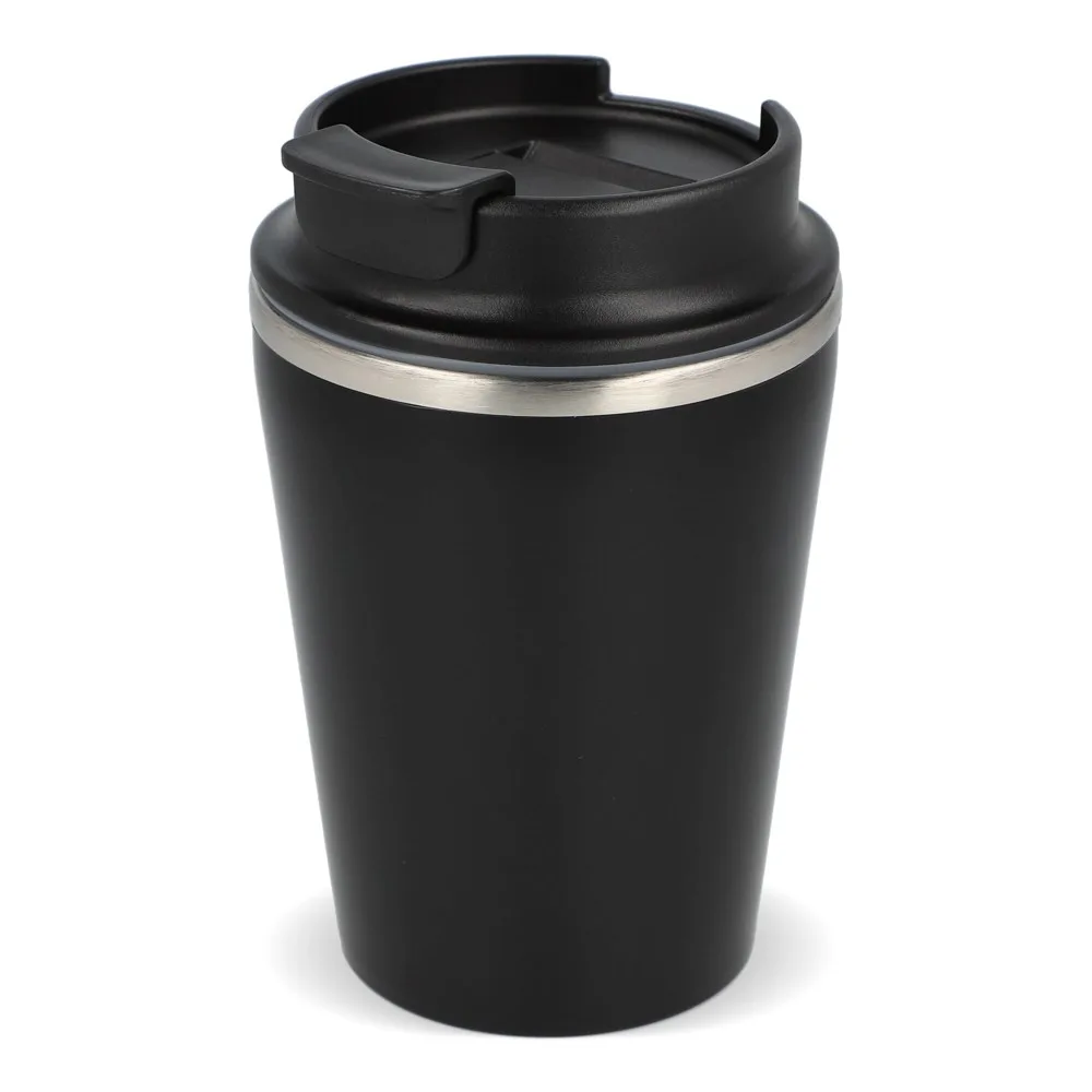 InSideOut T-cup 280ml zwart - Hidalgo-werbeartikel InSideOut T-cup 280ml, zwart