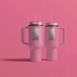 Miami beker met handvat en rietje 800ml — productfoto 3