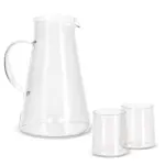 InSideOut Karaf Elin met 2 glazen, transparant
