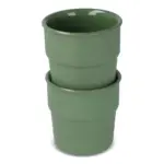 InSideOut Mokken set Fika 280ml olijfgroen - Hidalgo-werbeartikel InSideOut Mokken set Fika 280ml, olijfgroen