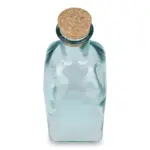 InSideOut Vierkante Gerecycled glas Waterfles ReuuZ met kurkstop 500ml productfoto 2 - Hidalgo InSideOut Vierkante Gerecycled glas Waterfles ReuuZ met kurkstop 500ml — productfoto 2
