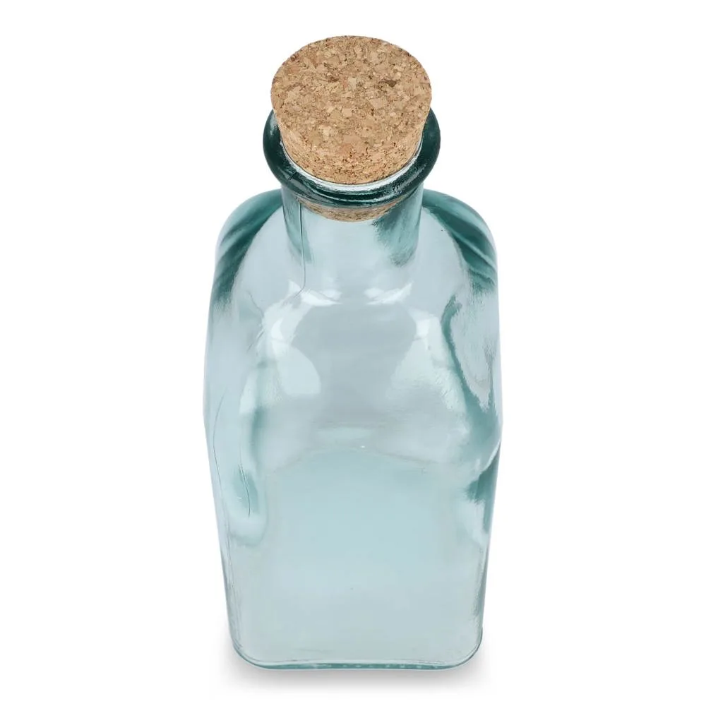 InSideOut Vierkante Gerecycled glas Waterfles ReuuZ met kurkstop 500ml productfoto 2 - Hidalgo InSideOut Vierkante Gerecycled glas Waterfles ReuuZ met kurkstop 500ml — productfoto 2