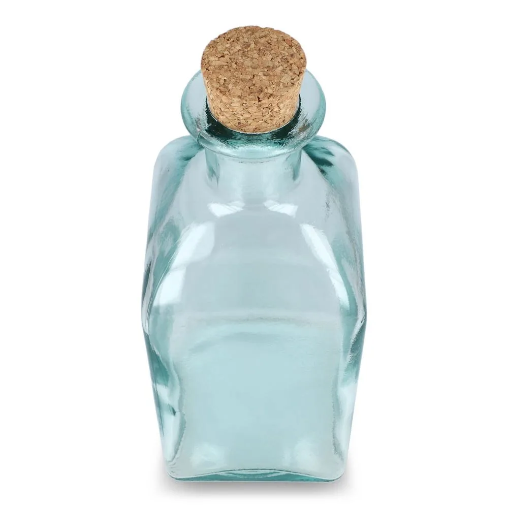 InSideOut Vierkante Gerecycled glas Waterfles ReuuZ met kurkstop 1L productfoto 2 - Hidalgo InSideOut Vierkante Gerecycled glas Waterfles ReuuZ met kurkstop 1L — productfoto 2