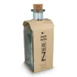 InSideOut Vierkante Gerecycled glas Waterfles ReuuZ met kurkstop 1L — productfoto 6