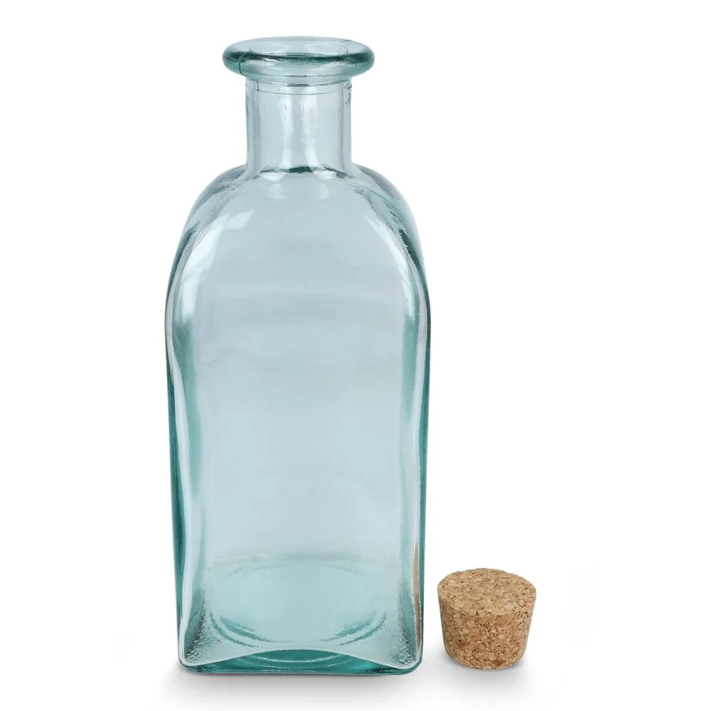 InSideOut Vierkante Gerecycled glas Waterfles ReuuZ met kurkstop 1L productfoto 7 - Hidalgo InSideOut Vierkante Gerecycled glas Waterfles ReuuZ met kurkstop 1L — productfoto 7