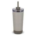 InSideOut Roestvrijstalen Dubbelwandige Drinkbeker Norden met Rietje 600 ml, beige