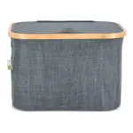 InSideOut opvouwbare mand met deksel Sogne 38 x 26 x 25cm rPET, donker grijs