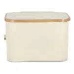 InSideOut opvouwbare mand met deksel Sogne 38 x 26 x 25cm rPET, ecru