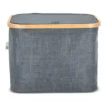 InSideOut opvouwbare mand met deksel Sogne 40.5 x 33 x 30cm rPET, donker grijs