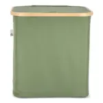 InSideOut opvouwbare mand met deksel Sogne 40,5 x 33 x 42cm rPET, olijfgroen