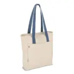 InSideOut Reuuz Canvas Draagtas 33 x 42 x 10 cm, ecru / grijs - blauw