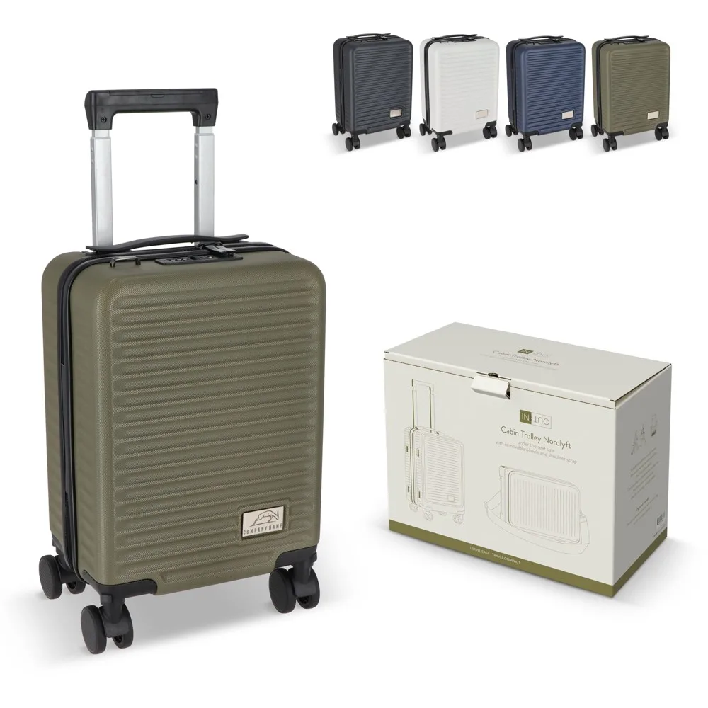 De Nordlyft InSideOut trolley, met afneembare wielen, past onder de stoel.