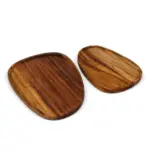 InSideOut 2-pack houten dienblaadjes in organische vorm — productfoto 5