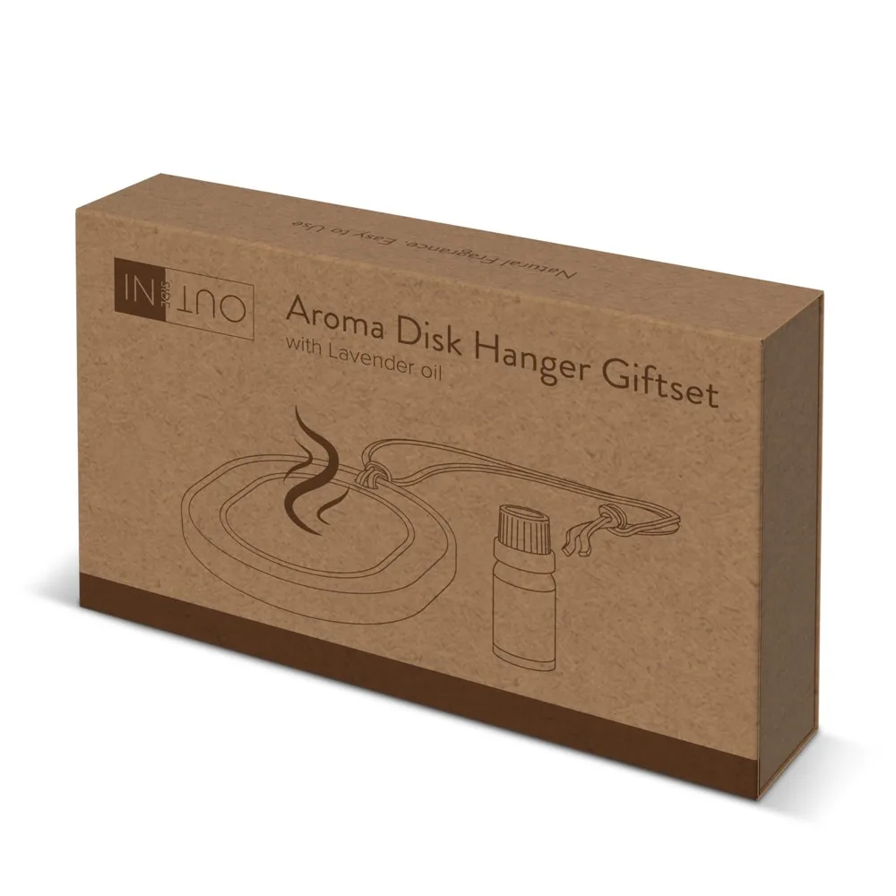 Aroma-Hänger Lavendel bedrucken poröser Stein 10ml Set — Produktfoto 7