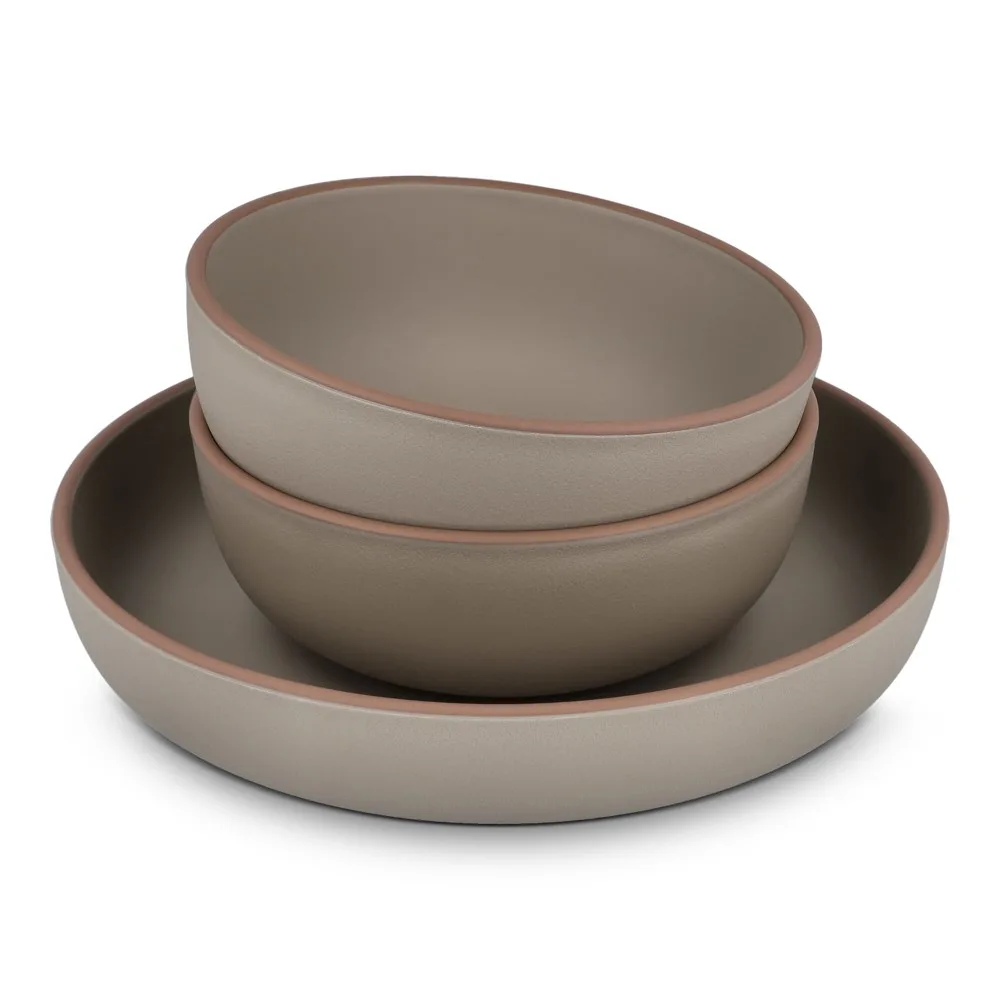 InSideOut 3-delige Serveerset Runa gemaakt van rPET taupe - Hidalgo InSideOut 3-delige Serveerset Runa, gemaakt van rPET, taupe