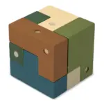 InSideOut FSC Houten Kubus think iq puzzel — productfoto 2