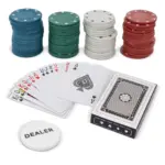InSideOut Poker set, fluor assorti