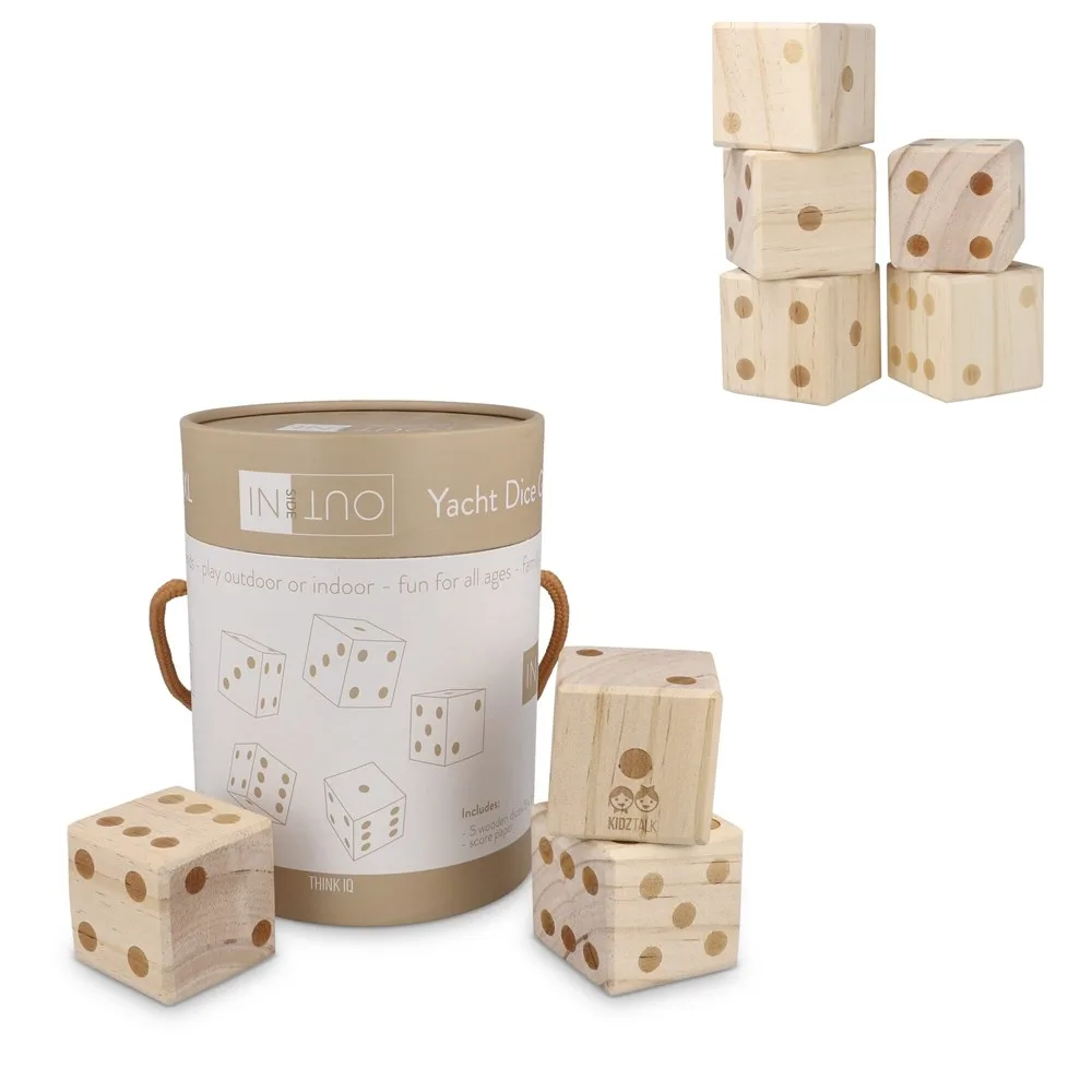InSideOut Reuze houten dobbelsteen spel