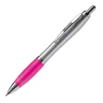 Balpen Hawaï zilver, zilver / donker roze