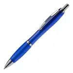 Kugelschreiber Hawaï bedrucken transparent Jumbo-Mine blau