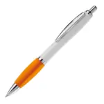 Balpen Hawaï hardcolour, wit / oranje