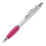 Balpen Hawaï hardcolour, wit / roze