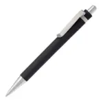 Balpen Antarctica metalen clip, zwart