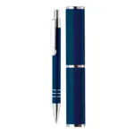 Balpen in koker, donkerblauw