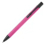 Balpen Alicante soft touch, roze / zwart