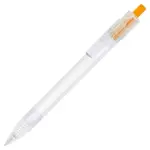R-PET pen transparant oranje - Hidalgo-werbeartikel R-PET pen, transparant oranje