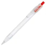 R-PET pen transparant rood - Hidalgo-werbeartikel R-PET pen, transparant rood