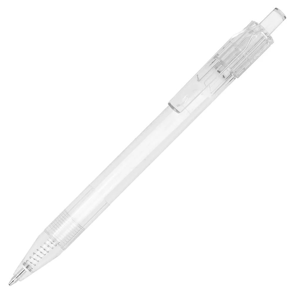 R-PET pen transparant - wit - Hidalgo-werbeartikel R-PET pen, transparant - wit