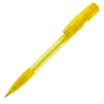 Balpen Nash grip transparant, transparant geel