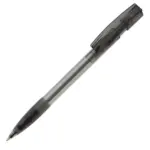 Balpen Nash grip transparant, transparant zwart