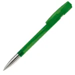 Balpen Nash metalen tip transparant, transparant groen