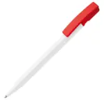Balpen Nash hardcolour, wit / rood